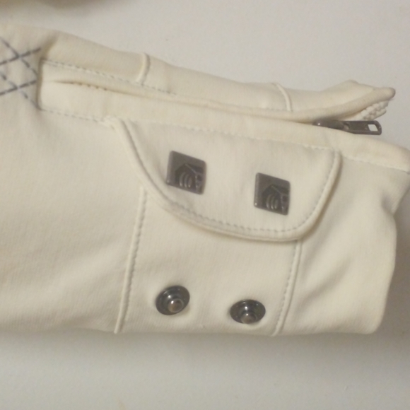 Women's white snowboarding coat - Picture 5 of 8